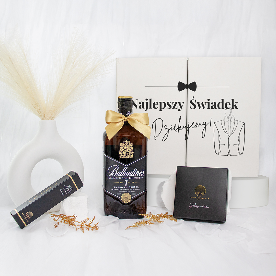 Wedding Box dla Najlepszego Świadka z Ballantines 7yo