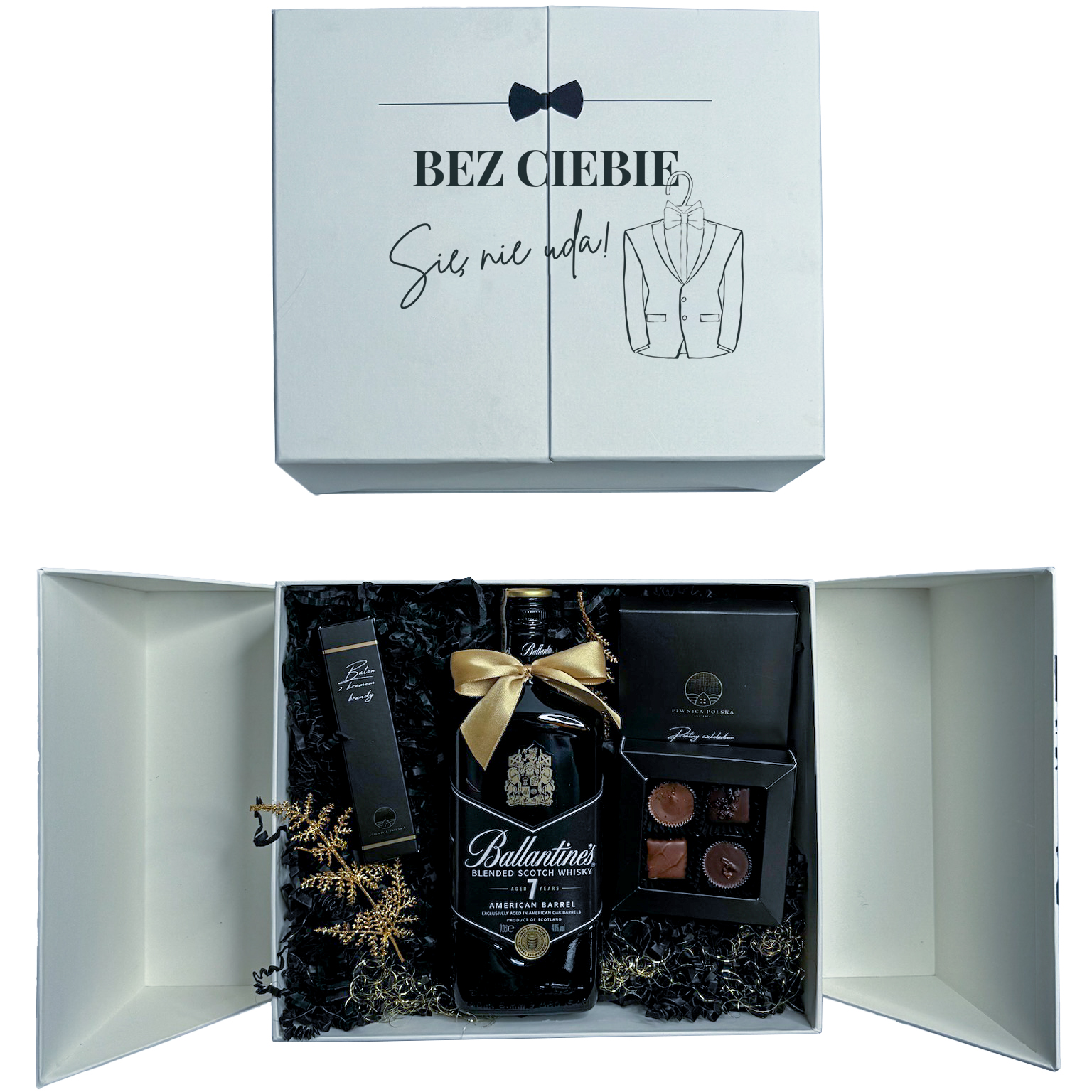 Wedding Box z prośbą o świadkowanie dla niego i Ballantines 7yo - obrazek 2