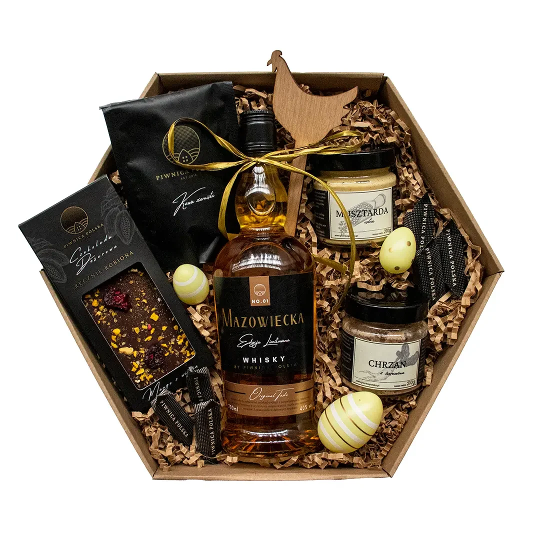 zestaw prezentowy na wielkanoc z whisky