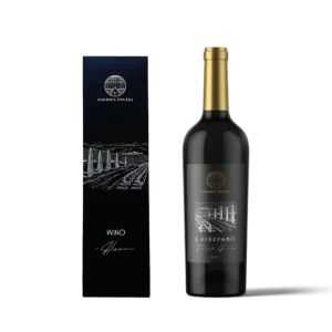 Piwnica Polska Z Hiszpanii tempranillo-garnacha 0,75l w świątecznym kartoniku prezentowym Wino Na Prezent W Kartoniku Piwnica Polska Tempranillo-Garnacha 0,75l