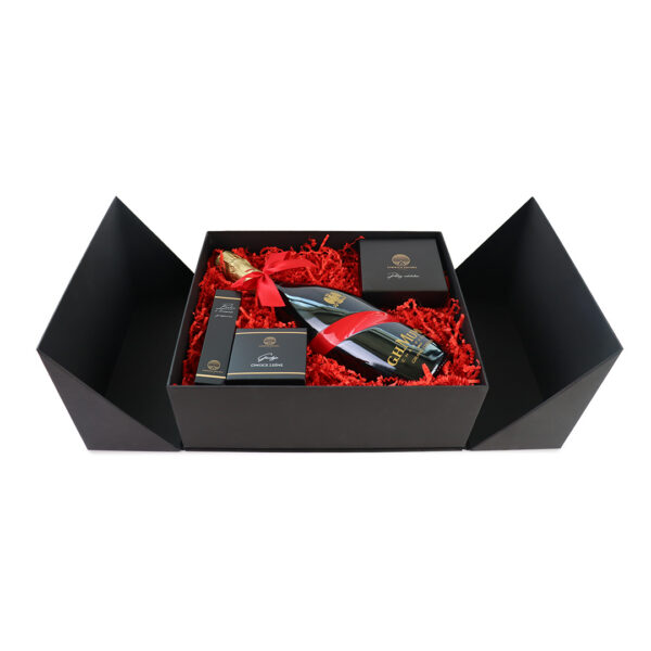 Personalizowany Wedding Box z prośbą o świadkowanie dla niej z Szampanem G.H. Mumm
