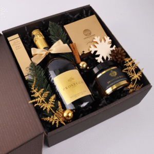 Zestaw Prosecco, świeczka, baton 2 Zestaw Upominkowy Blask Świąt