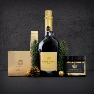 Zestaw Prosecco, świeczka, baton 3 Zestaw Upominkowy Blask Świąt