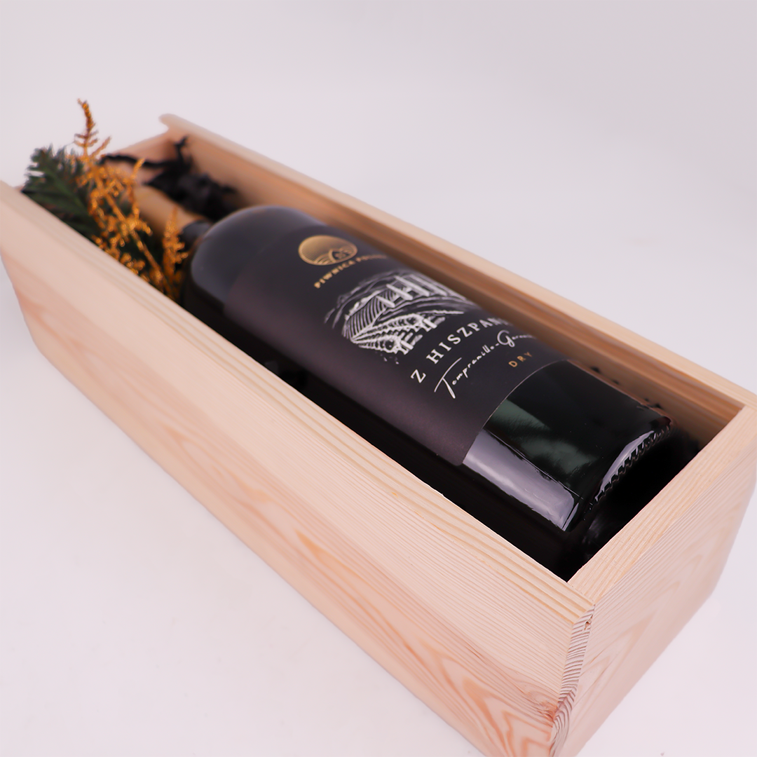 Zestaw prezentowy Wino Z Hiszpanii w Skrzynce 24H