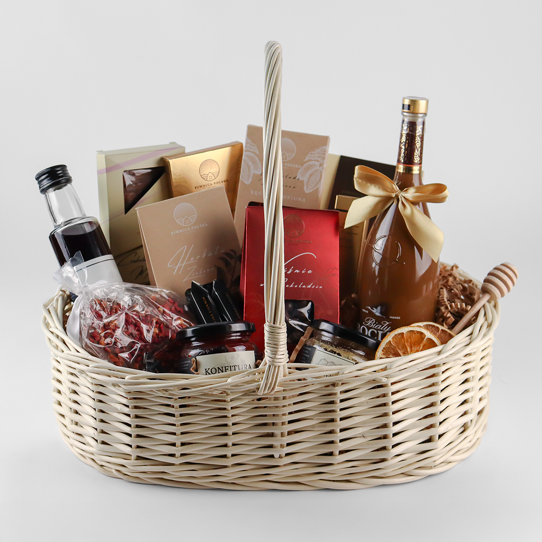 Kosz Prezentowy Pełen Słodkości