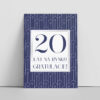 Jubileusz 20 lat Kartka A6 Front Jubileusz 20 lat Kartka