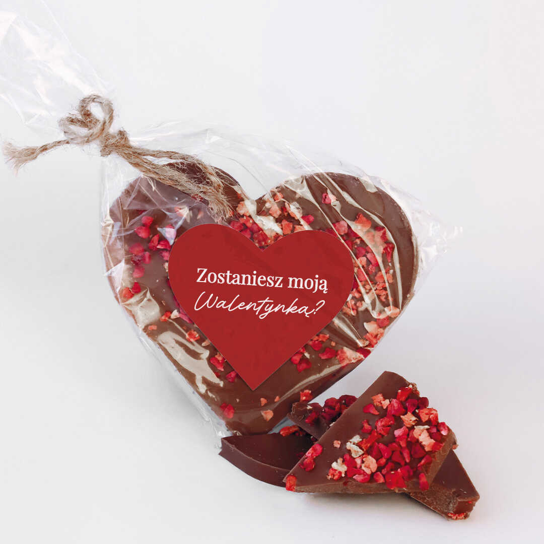 Serce z czekolady Walentynki 2