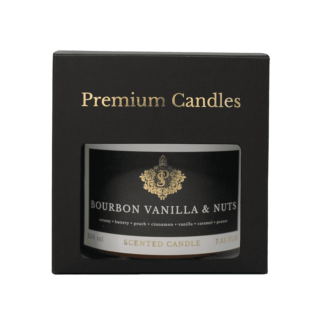 ŚWIECZKA SOJOWA BOURBON VANILA&NUTS 250ML