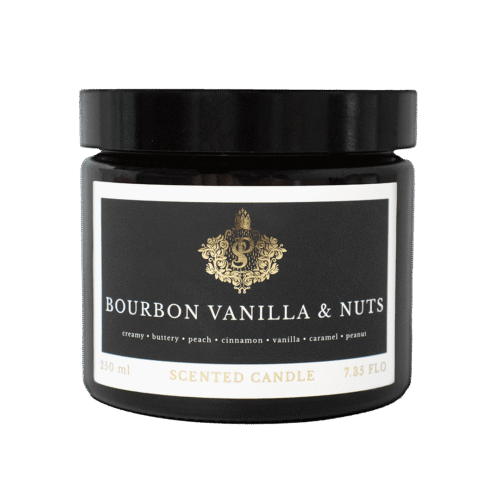 Swieczka-Bourbon-VanillaNuts-Sloik ŚWIECZKA SOJOWA BOURBON VANILA&NUTS 250ML