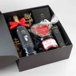 wino świeczka serce baton praliny